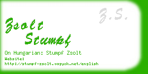 zsolt stumpf business card